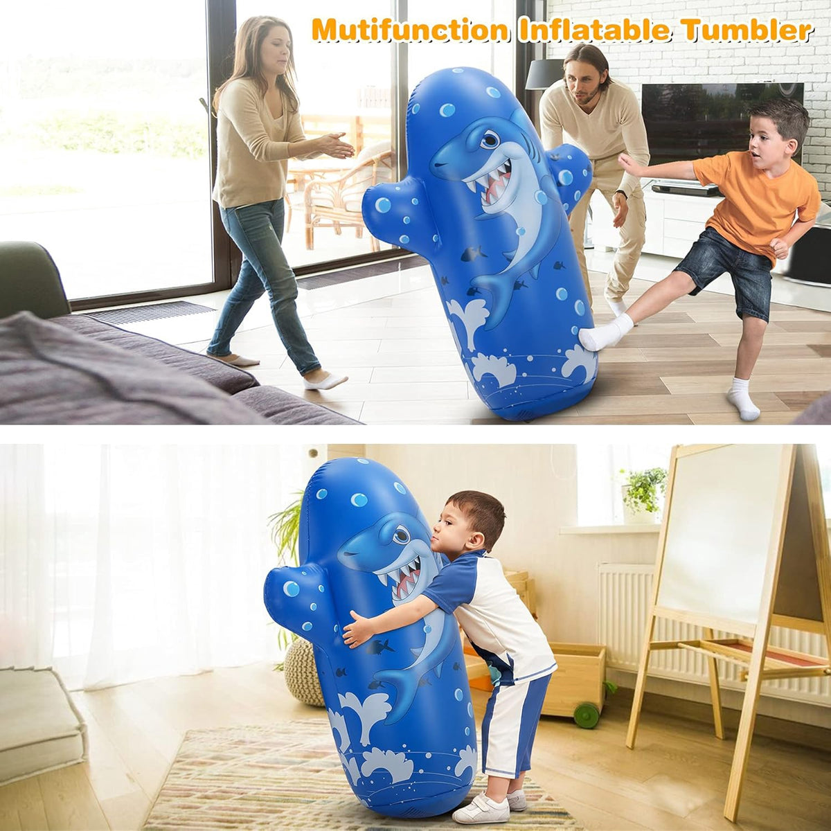 Pool Jumpit Shark Tumbler Splash Toy 2IN1