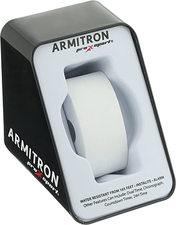 ARMITRON Watch Unisex Digital Chronograph Silicone Strap 8417PWT