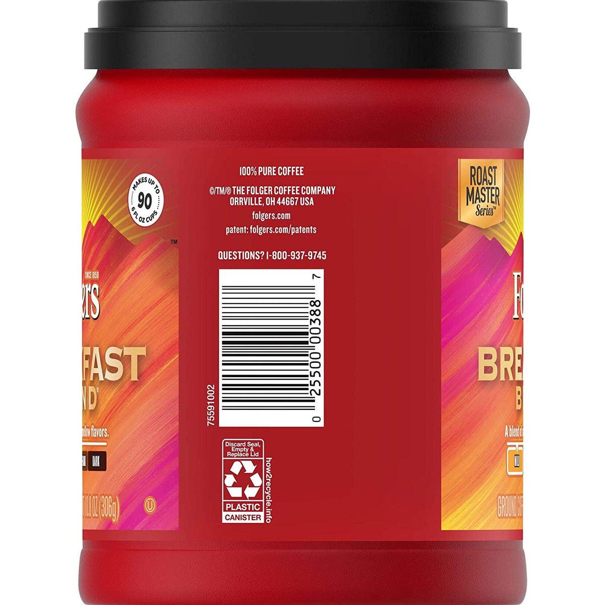 FOLGERS Coffee Breakfast Blend Mild Ground 10.8OZ 306G