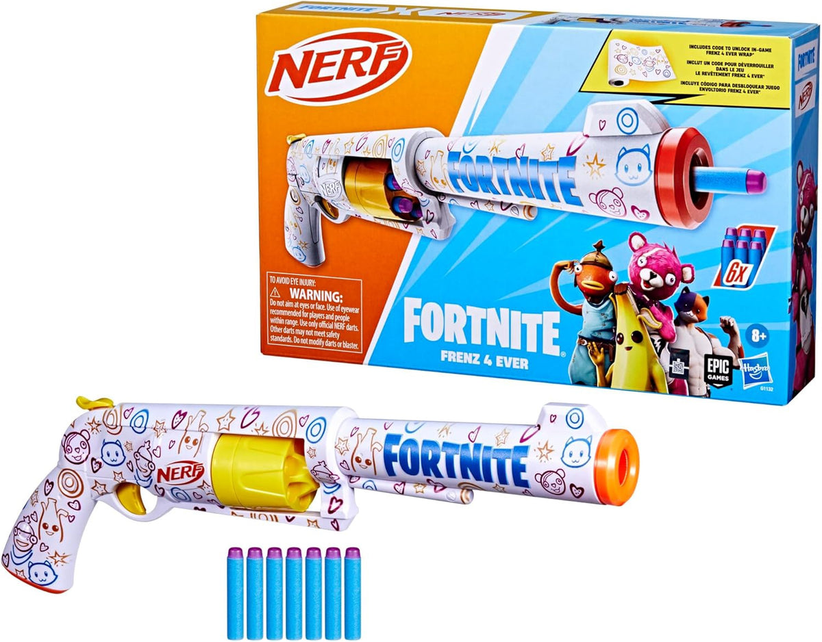 NERF Toy Fortnite Frenz 4 Ever Blaster