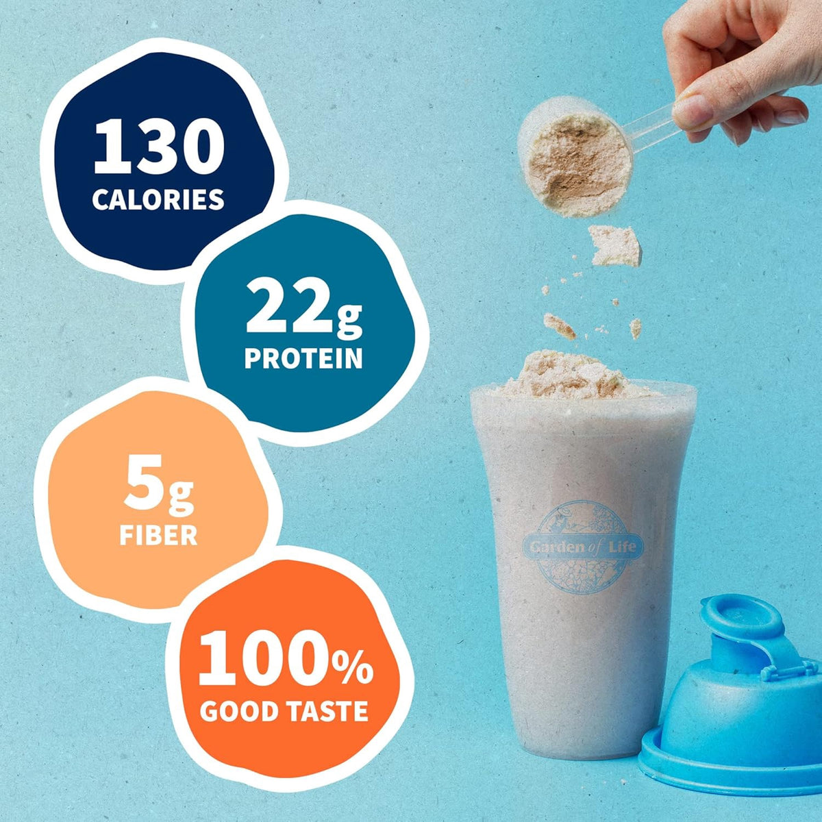 GARDEN OF LIFE Supplement Plant Based Protein Powder Vanilla 1.5LB
