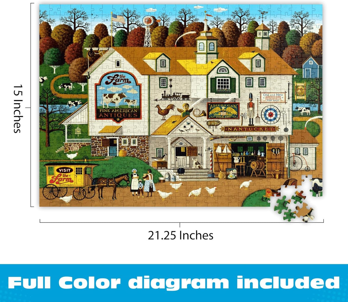 BUFFALO GAMES Puzzle Jigsaw the Farm 500PC