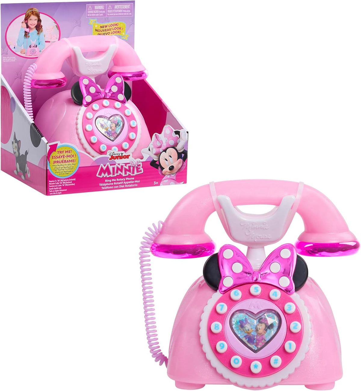 DISNEY Toy Minnie Mouse Phone Ring Me Rotary