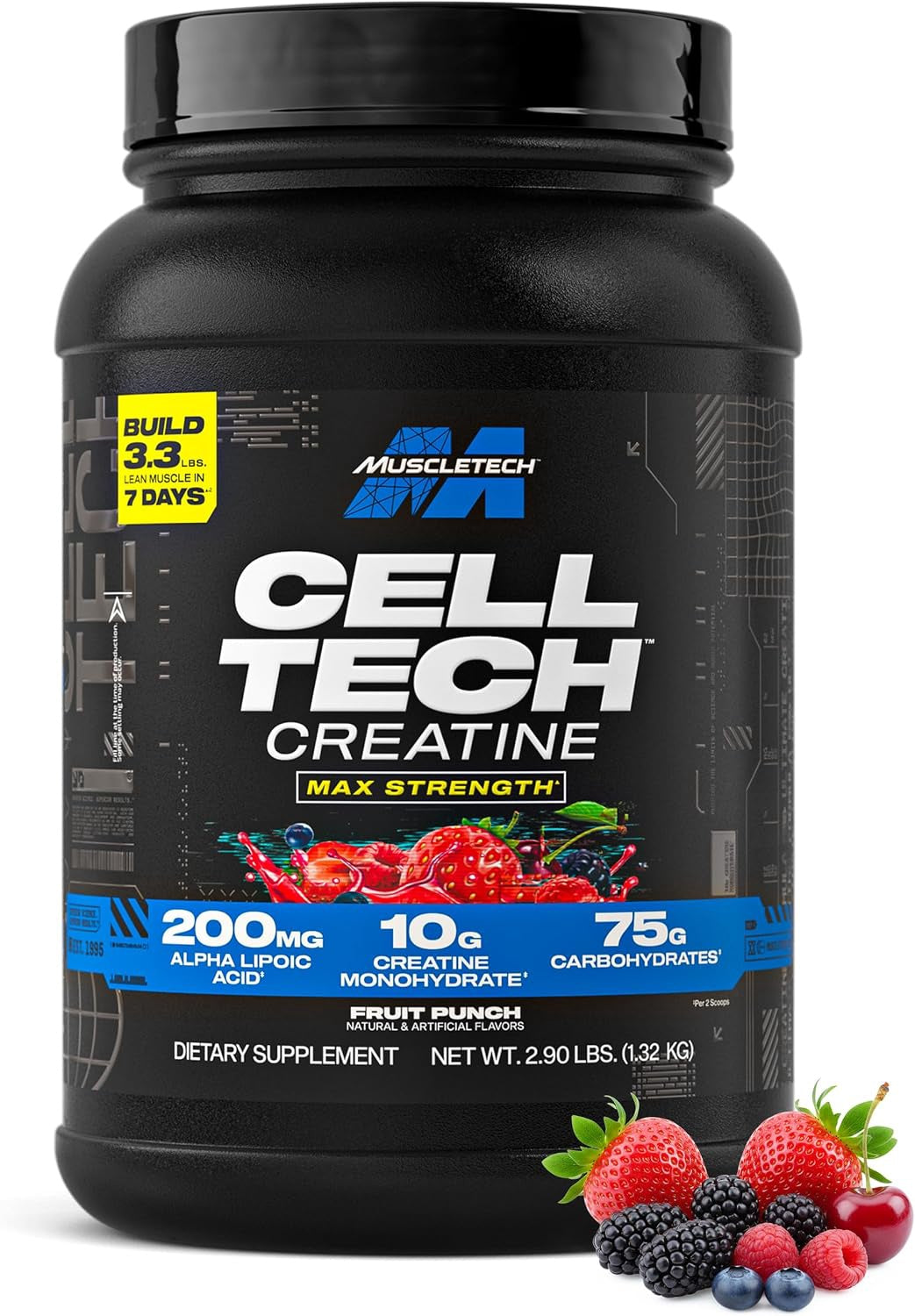 MUSCLETECH Supplement Creatine Monohydrate Powder 2.9LB