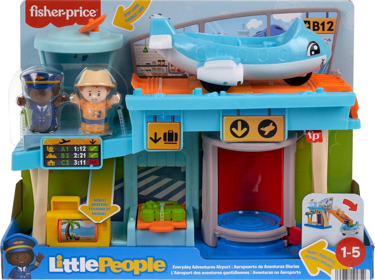FISHER-PRICE Toy Little People Adventures Airport Playset