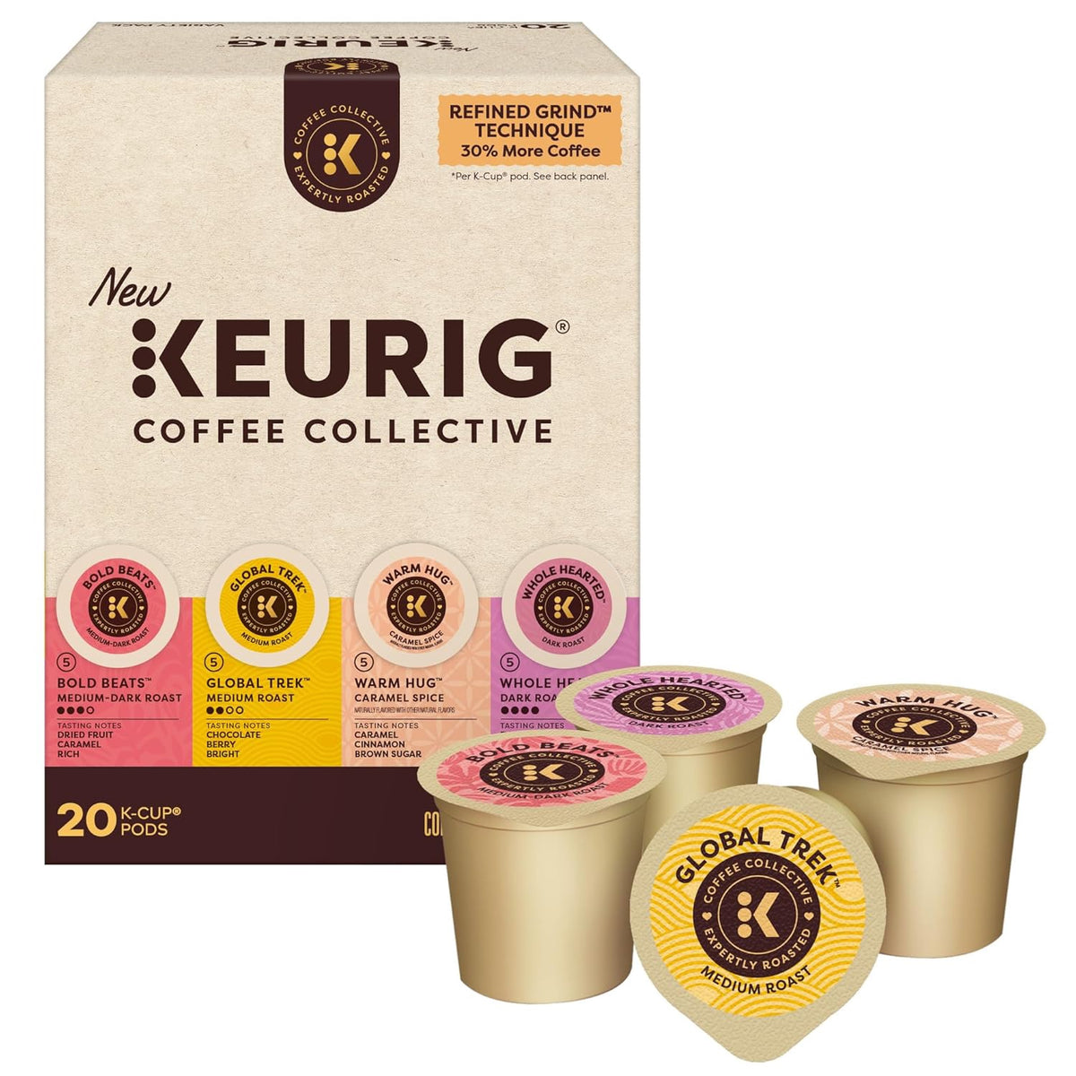 KEURIG Coffee K-CUP Pods Collective Variety Pack 20COUNT