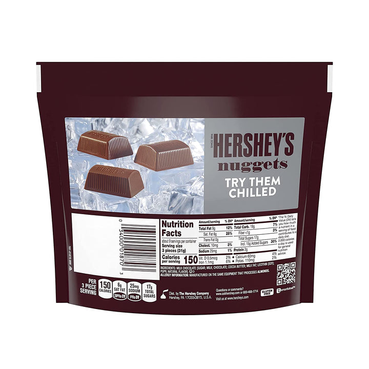 HERSHEY'S Nuggets Milk Chocolate 10.2OZ 289G