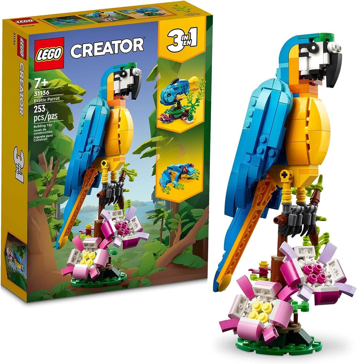 LEGO Toy Creator 3 IN 1 Exotic Parrot 31126