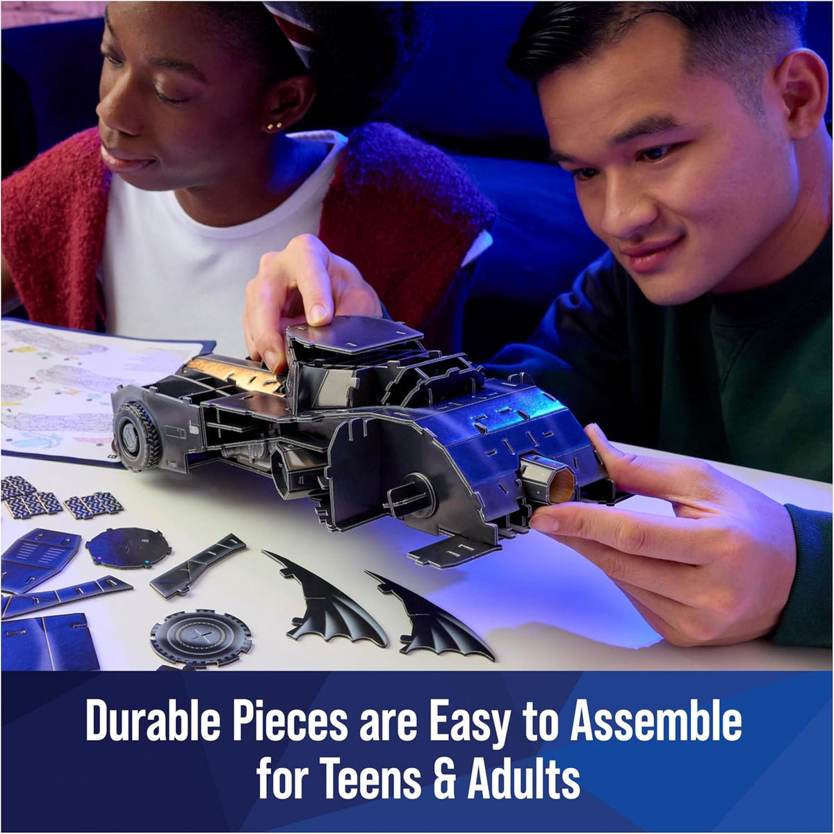 4D BUILD Puzzle DC Batman Batmobile 3D Model Kit 202PCS