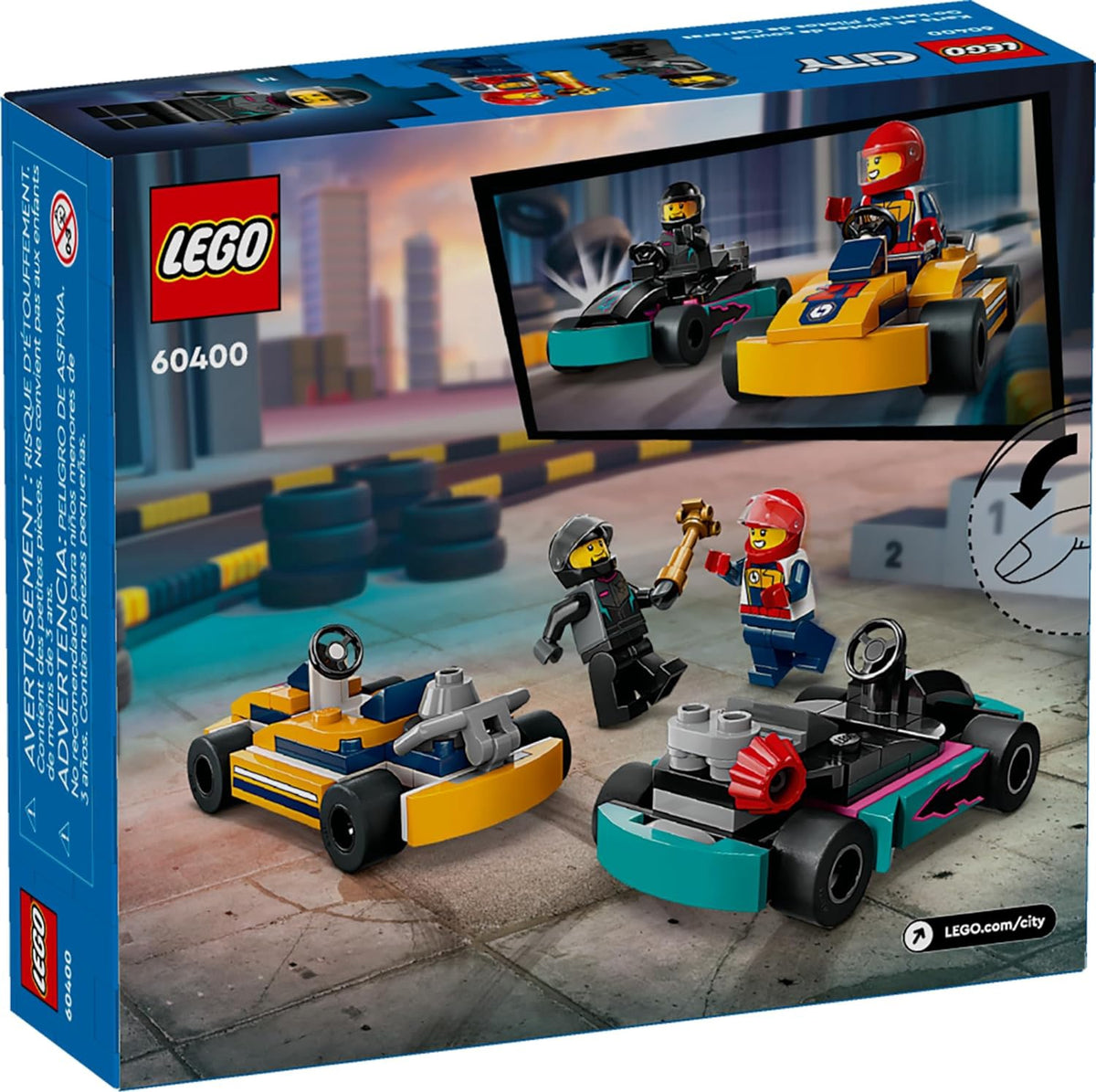 LEGO Toy City GO-KARTS and Race Drivers 99PCS 60400