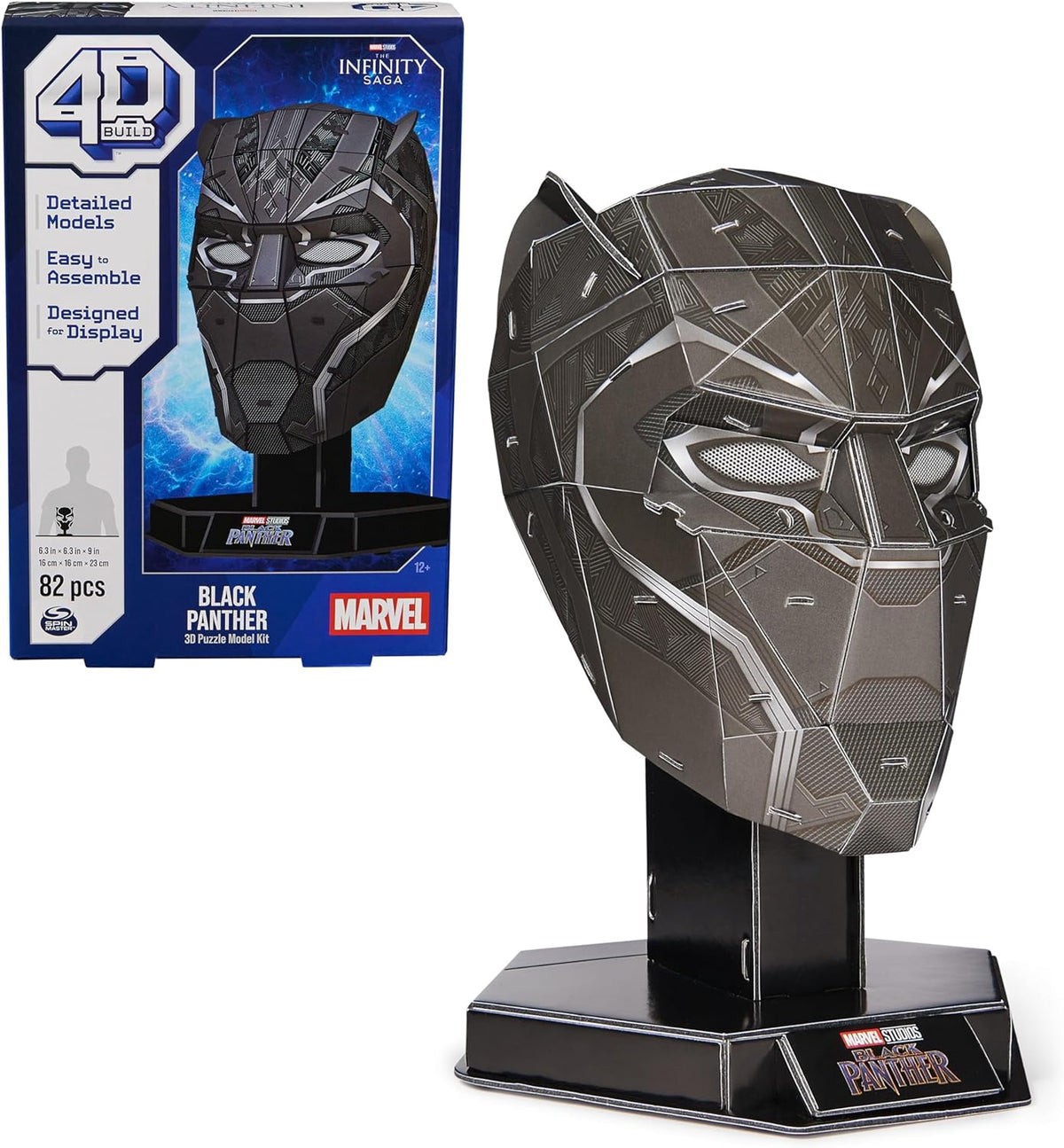 4D BUILD Puzzle Black Panther / Spiderman 3D Kit / Black Panther / Spiderman