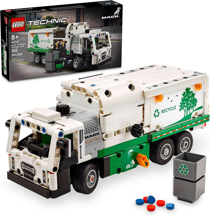 LEGO Toy Technic Garbage Truck Mack Lr Electric 42167 503PCS