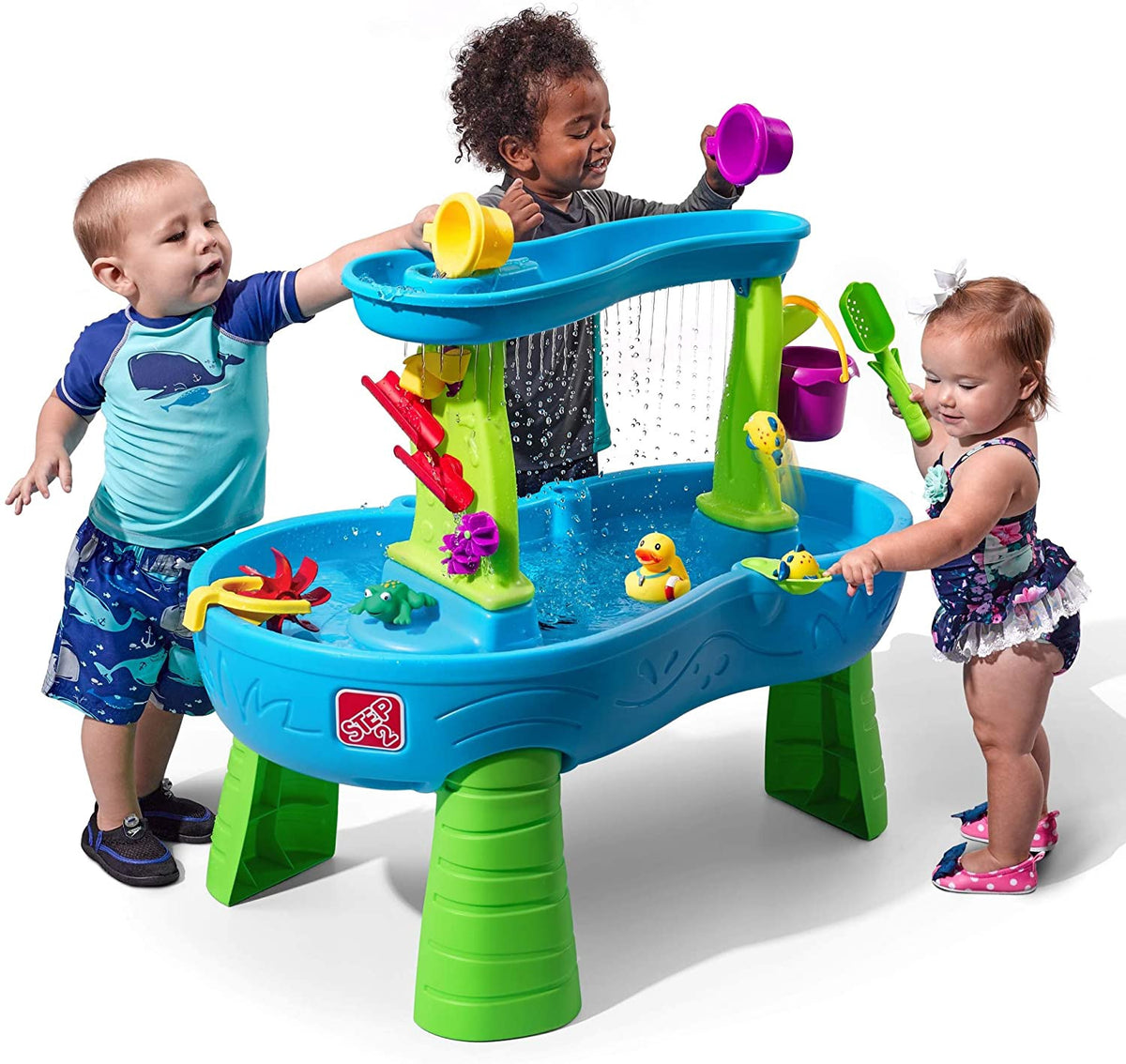 STEP2 Toy Rain Showers Splash Pond Water Table with 13-PC Accessory Set