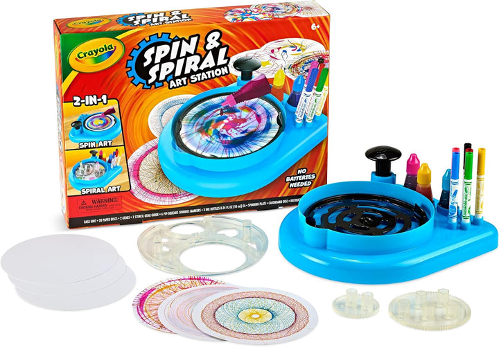 CRAYOLA Toy Spin & Spiral Art Station Orange Box
