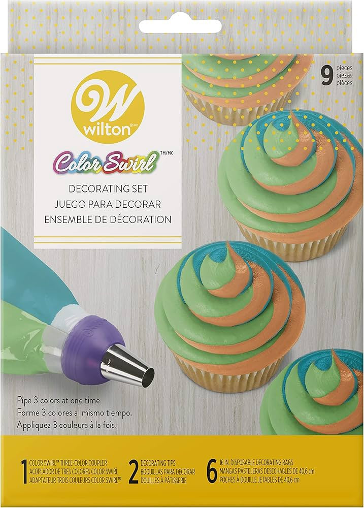 WILTON Baking Color Swirl Decorating Set 2104-7072