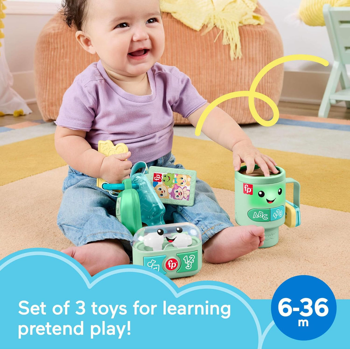 FISHER-PRICE Toy Baby Ready to Go Activity Gift Set