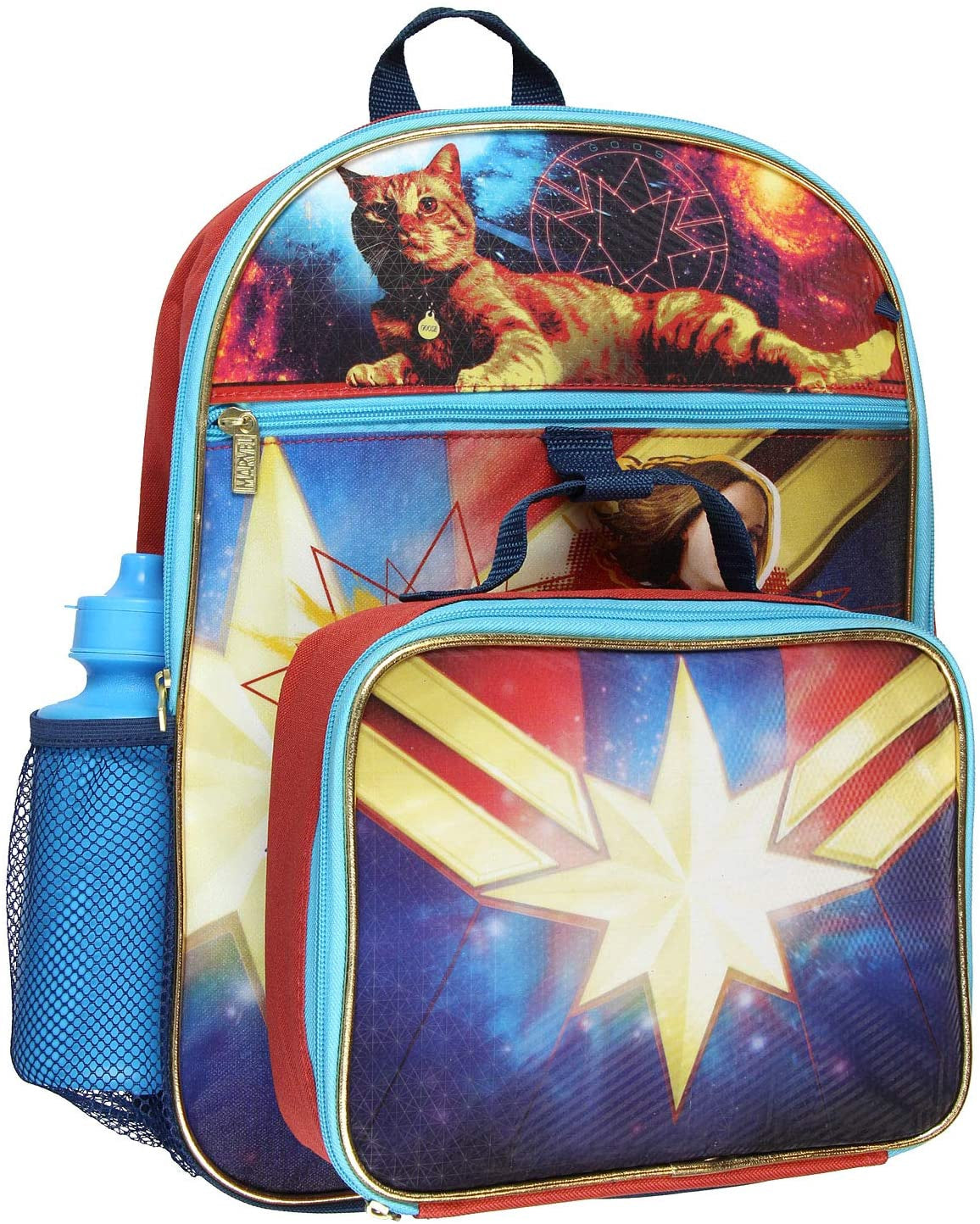 MARVEL Backpack Lunchbag Set Captain