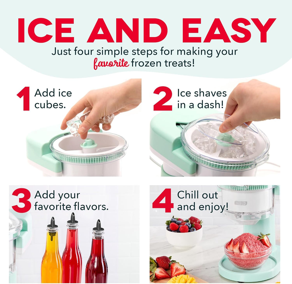 DASH Snow Cone Machine Shaved Ice Slushie