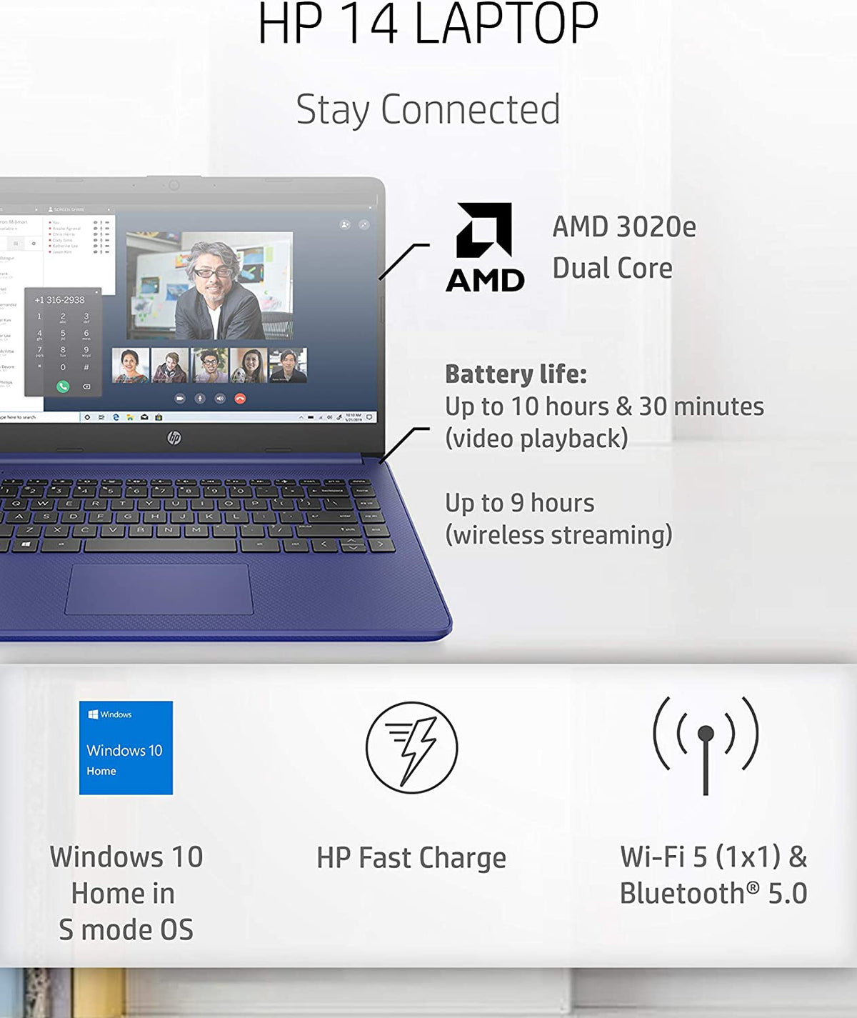 HP Laptop 14-FQ0040NR Windows 11 14"