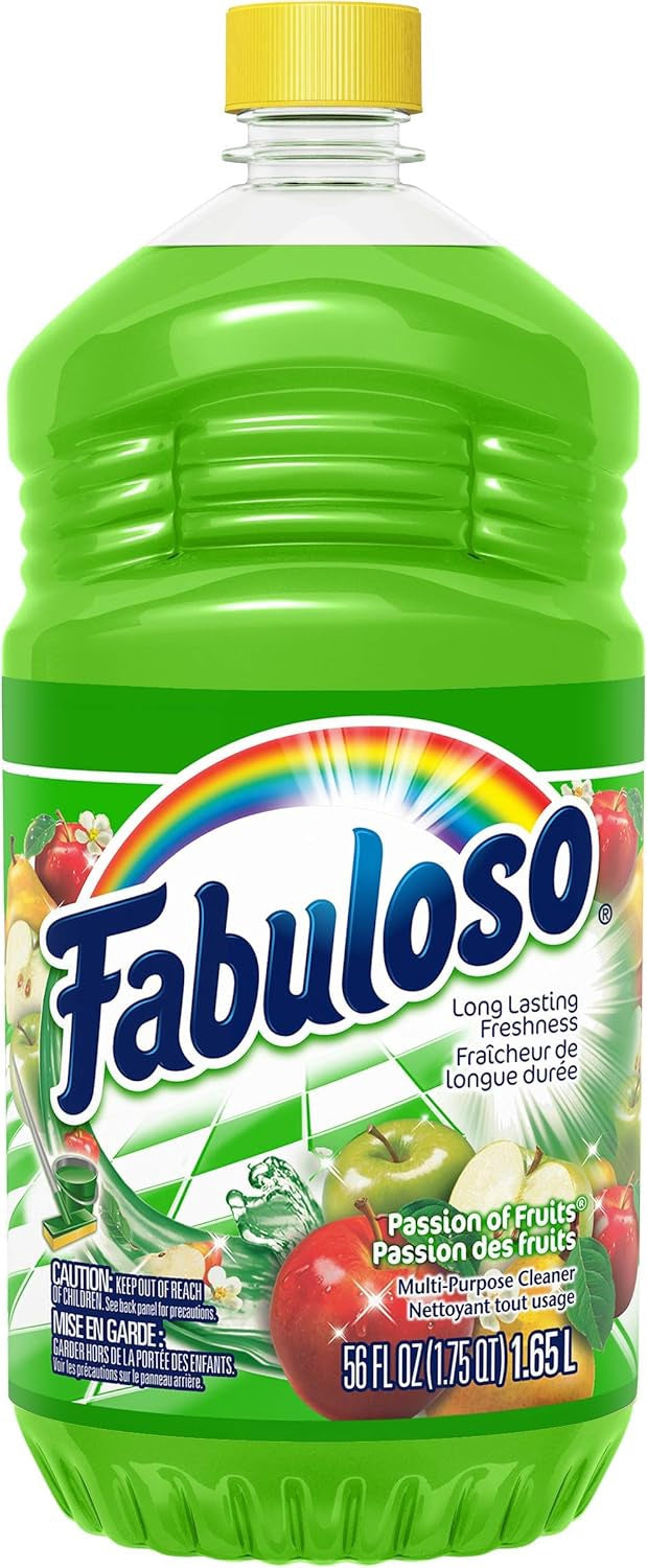 FABULOSO MULTI-PURPOSE Cleaner with Baking Soda Passion of Fruits Scent 56FL OZ 1.65L