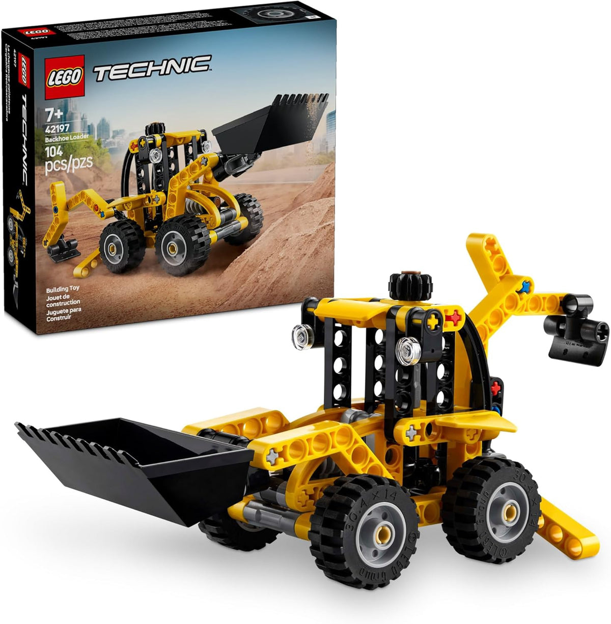 LEGO Toy Technic Backhoe Loader 104PCS 42197