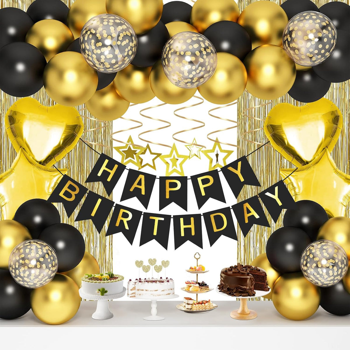 Party Decor Kit Gold / Pink