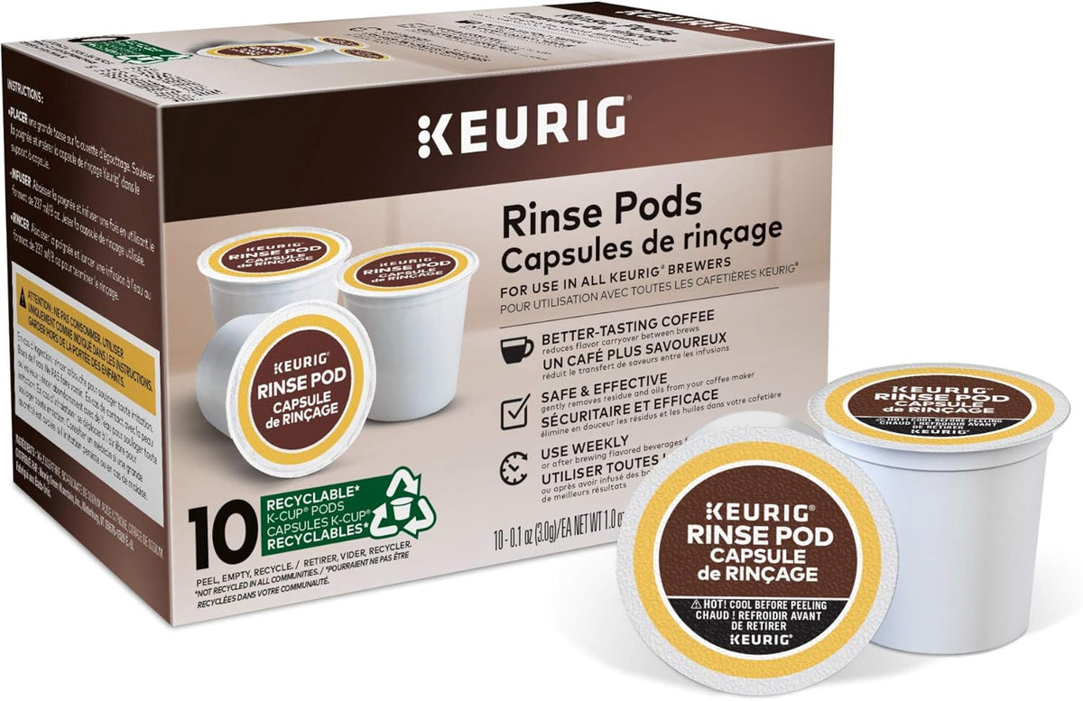 KEURIG Coffee Maker Rinse Pods 10COUNT