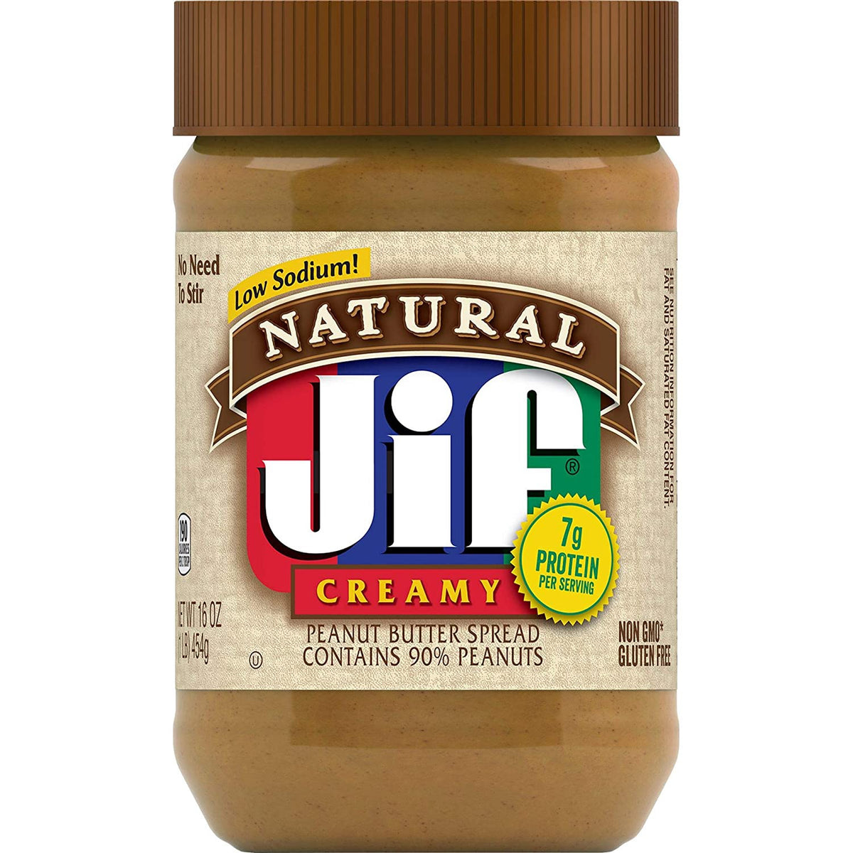JIF Peanut Butter Natural Creamy 16OZ 454G