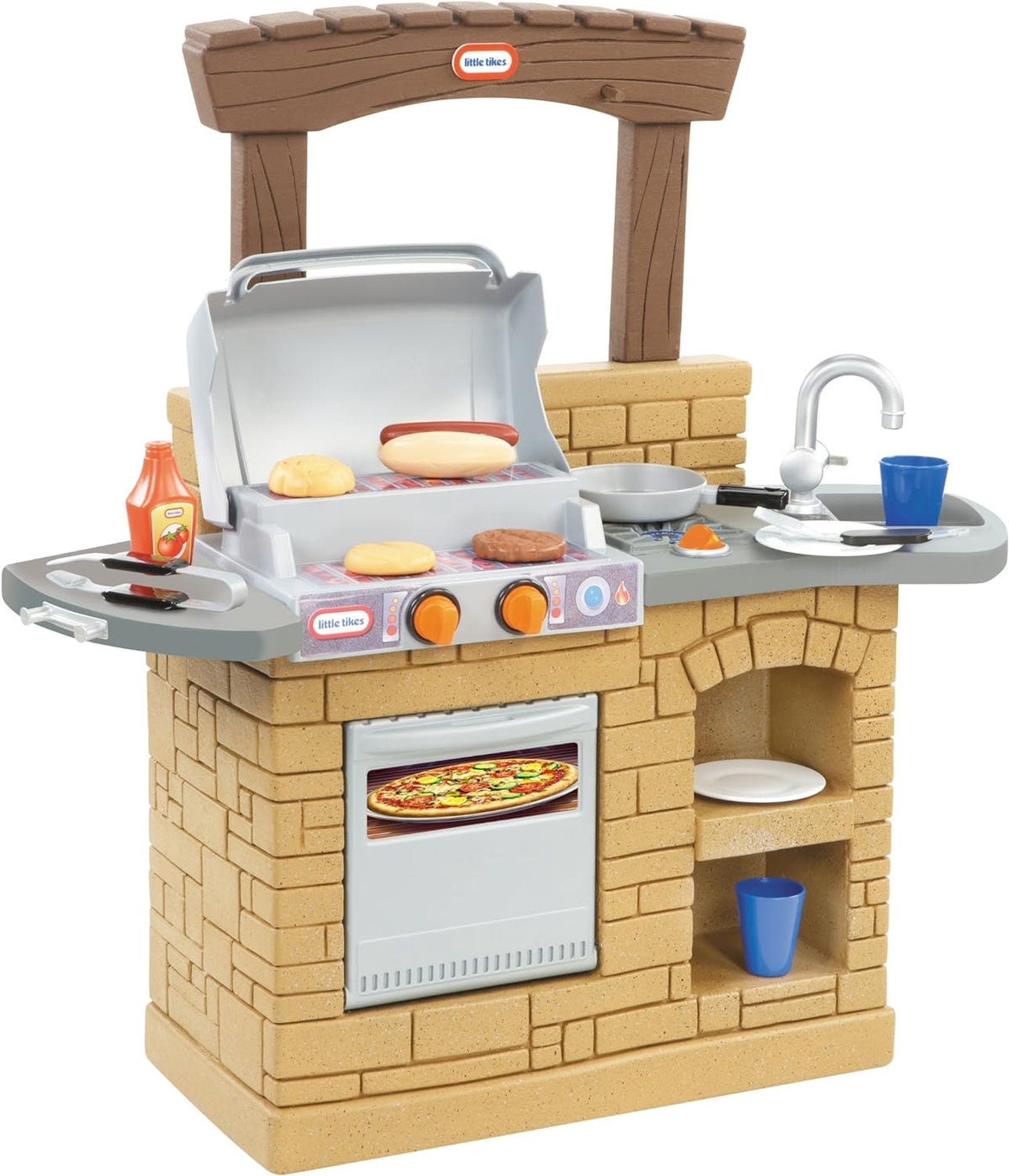 LITTLE TIKES Toy Kitchen Outdoor Bbq Cook 'N Play XCL633911M