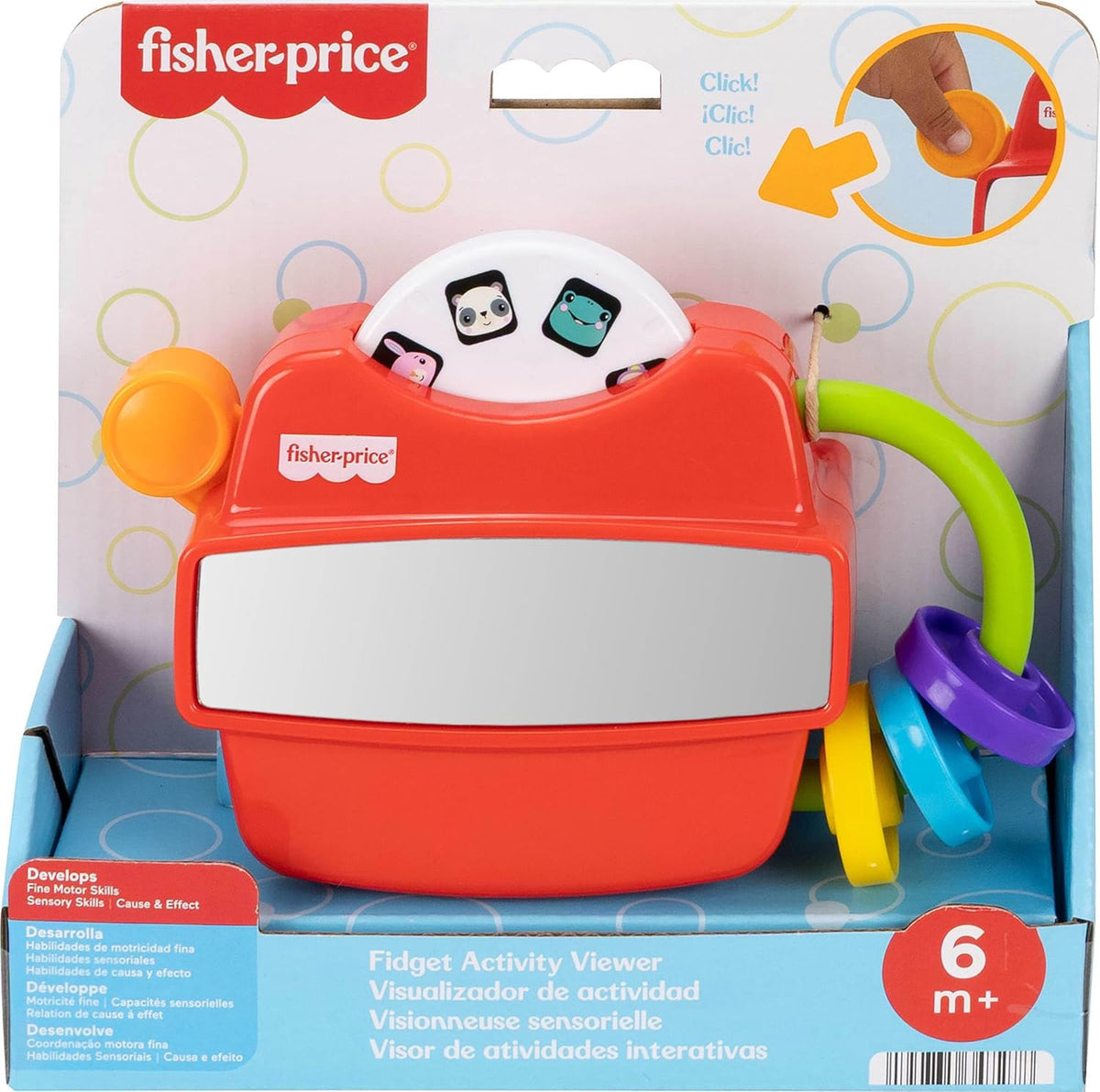 FISHER-PRICE Toy Fidget Activity Viewer RETRO-INSPIRED