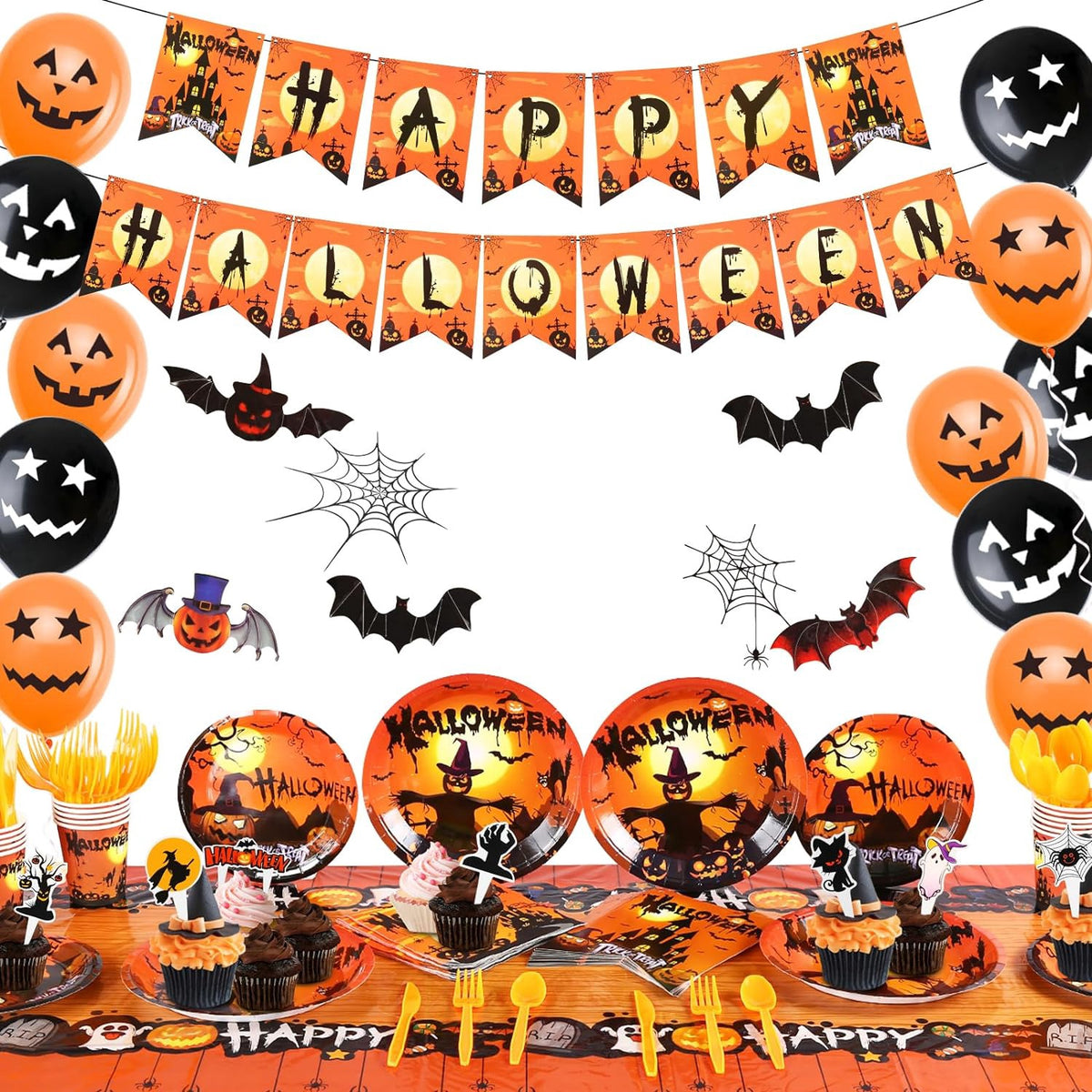 Party Decor Kit 16 Guests Video Game / Halloween / Video Game Blue