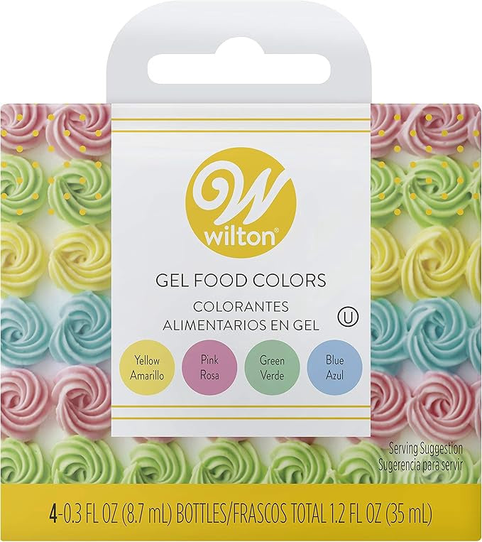 WILTON Baking Icing Color Gel Food Colors 4PCS 1.2FL OZ 35ML 601-5582