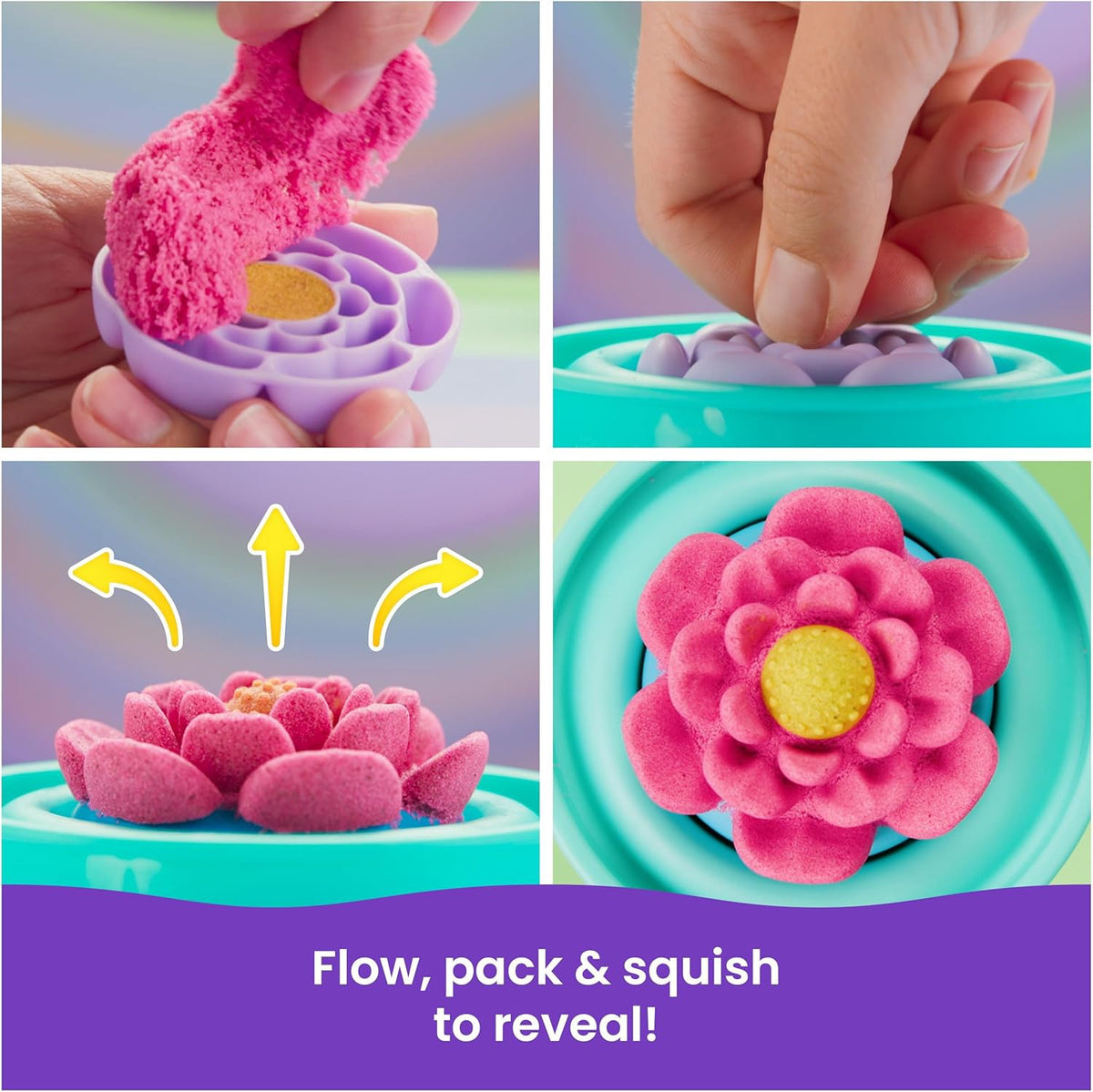 KINETIC SAND Toy Squish Blossom Blooming Flower