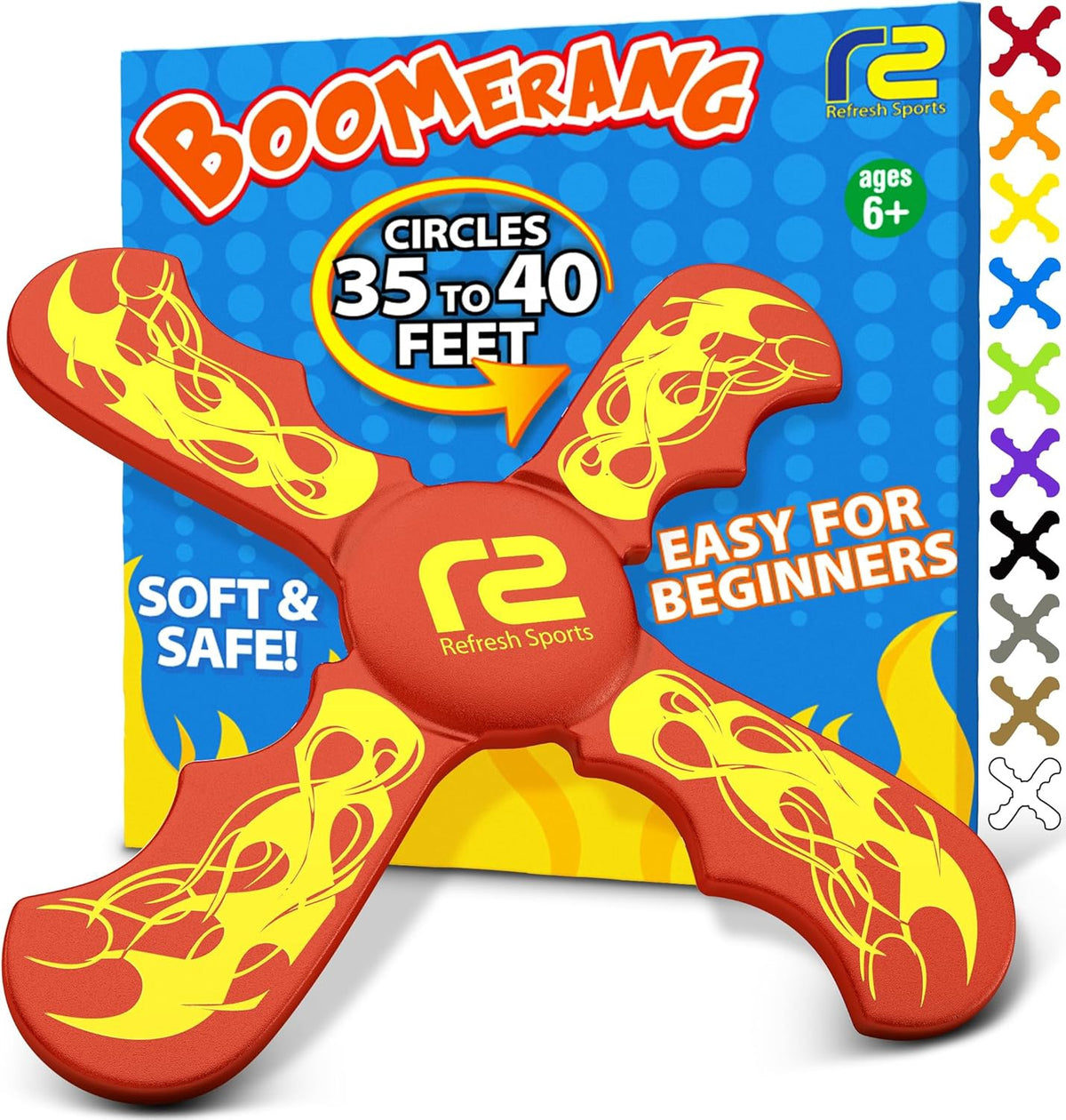 Toy Boomerang Foam Red