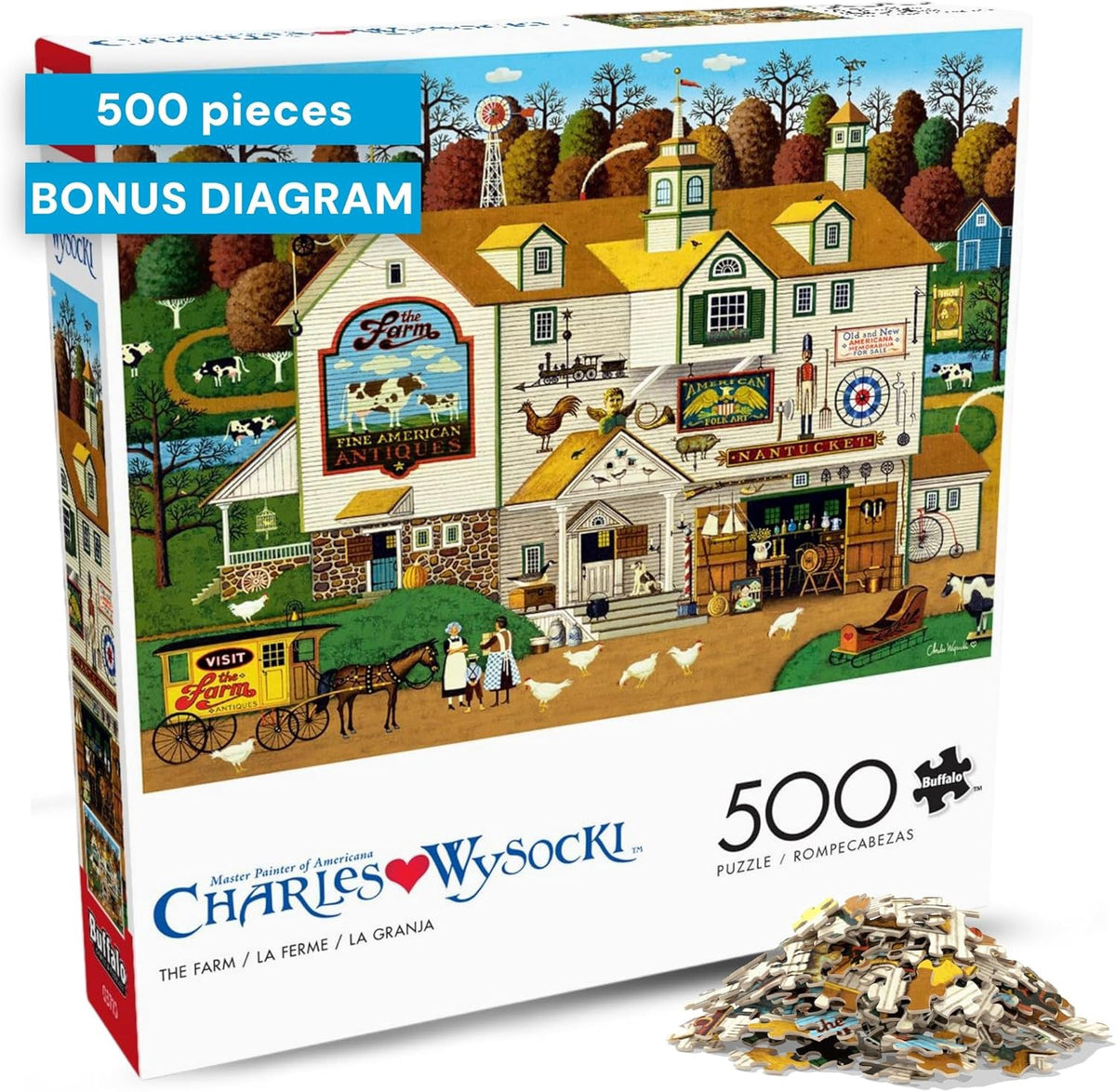 BUFFALO GAMES Puzzle Jigsaw the Farm 500PC
