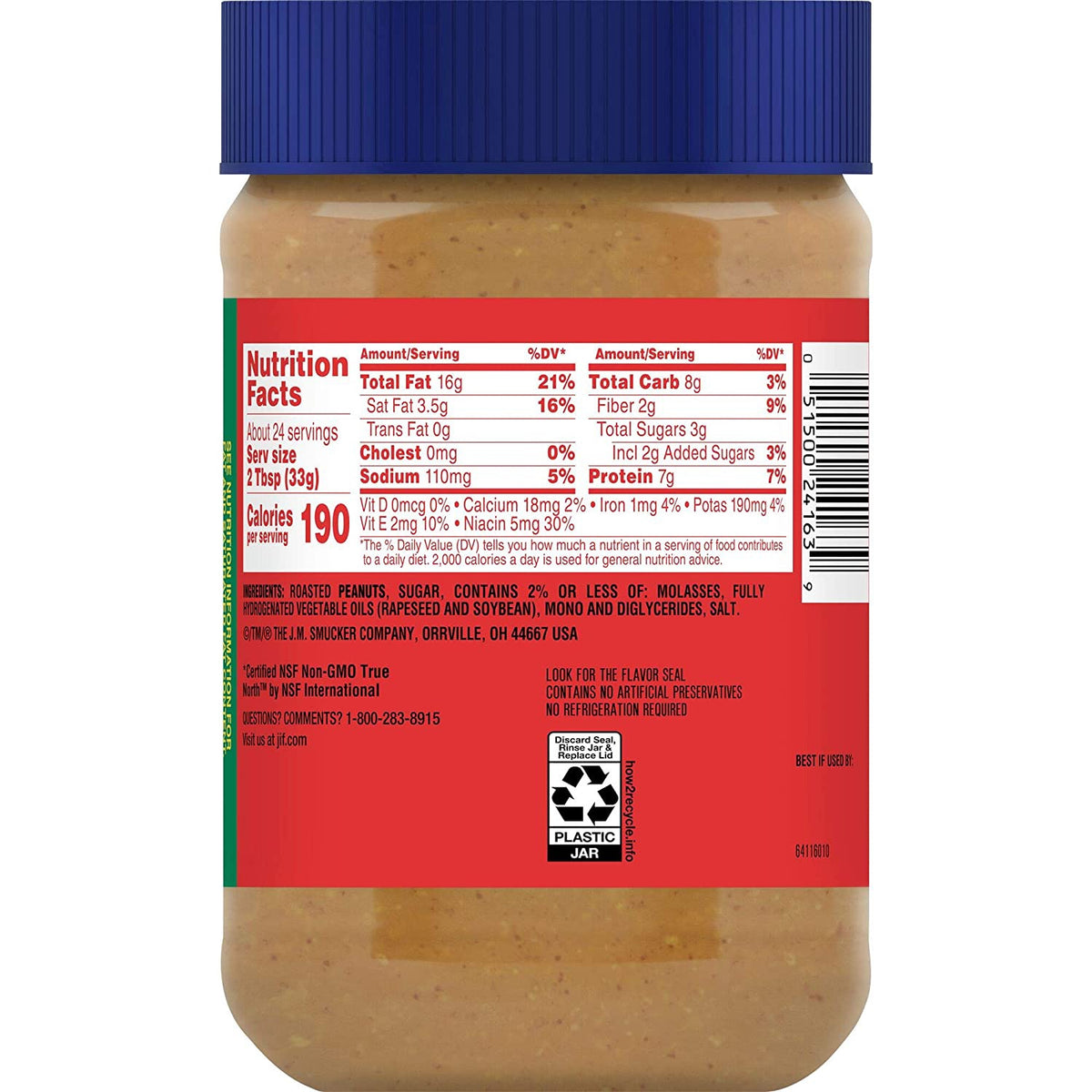 JIF Peanut Butter Extra Crunchy 28OZ 793G