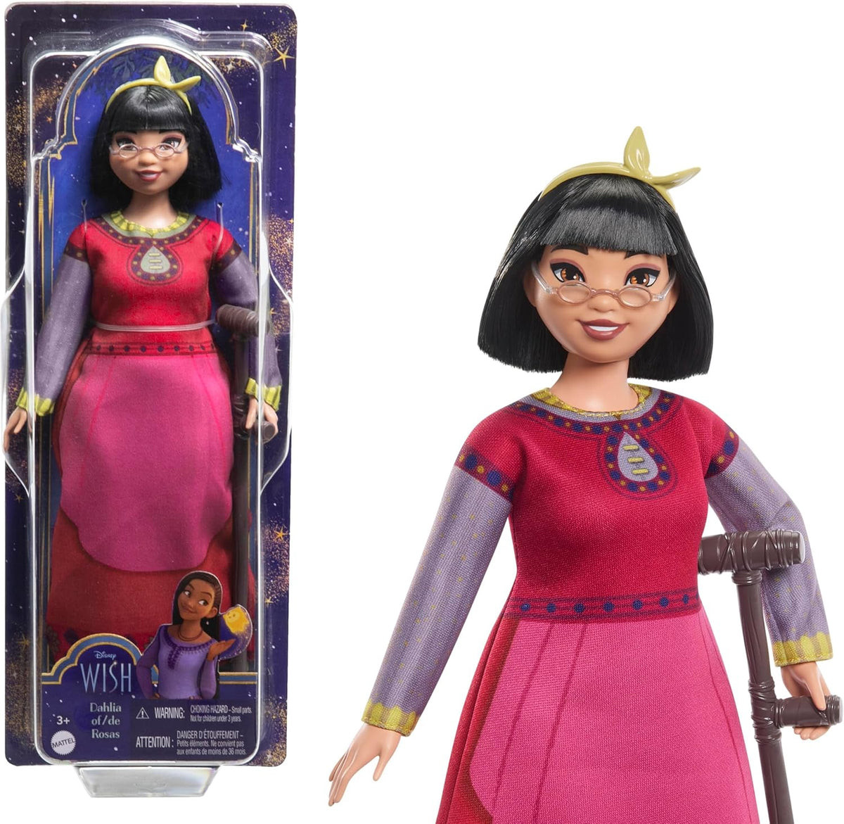 DISNEY Toy Doll Mattel Wish Dahlia of Rosas