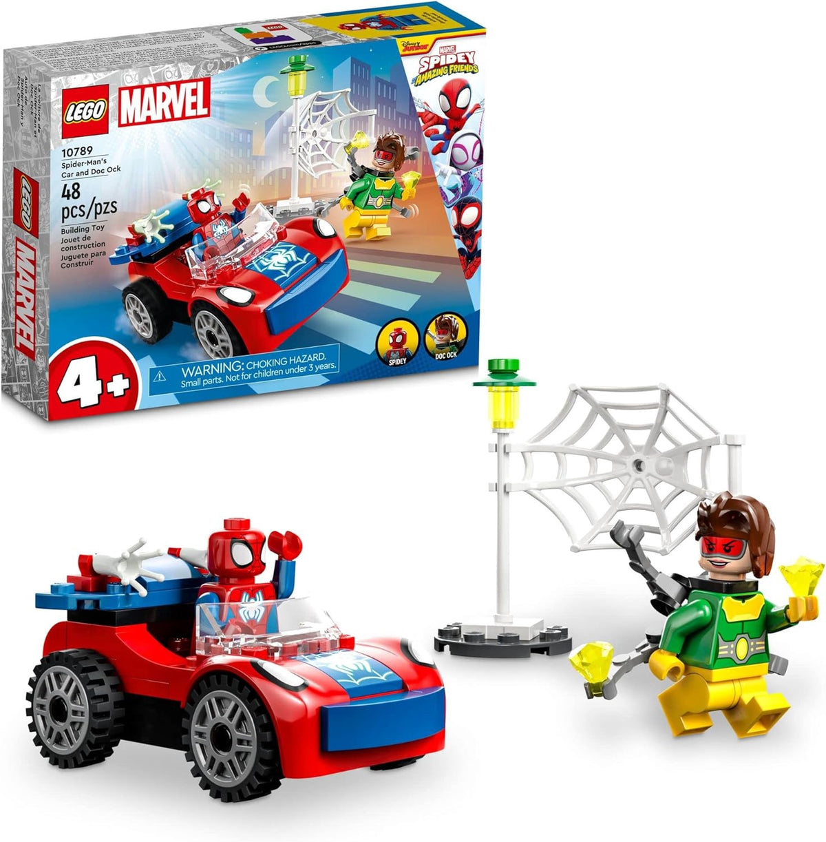 LEGO Toy Marvel SPIDER-MAN'S Car and Doc Ock 10789 48PCS