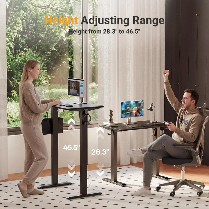 Computer Electric Standing Desk Adjustable Black 32"