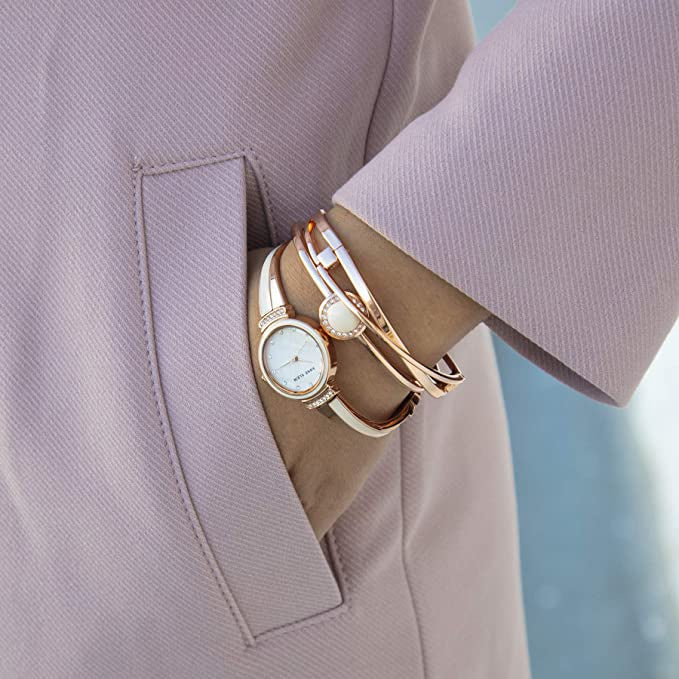 ANNE KLEIN Watch Women Set W/BRACELET 3PCS 3292LPST