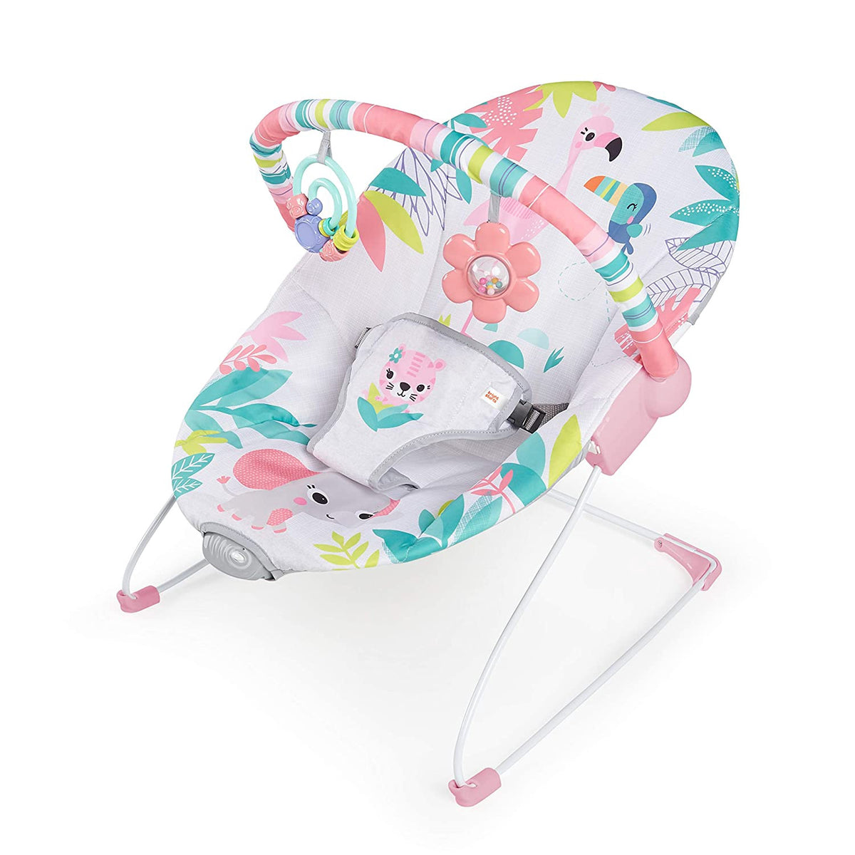 BRIGHT STARTS Baby Bouncer Flamingo Vibes / Rainforest Vibrating