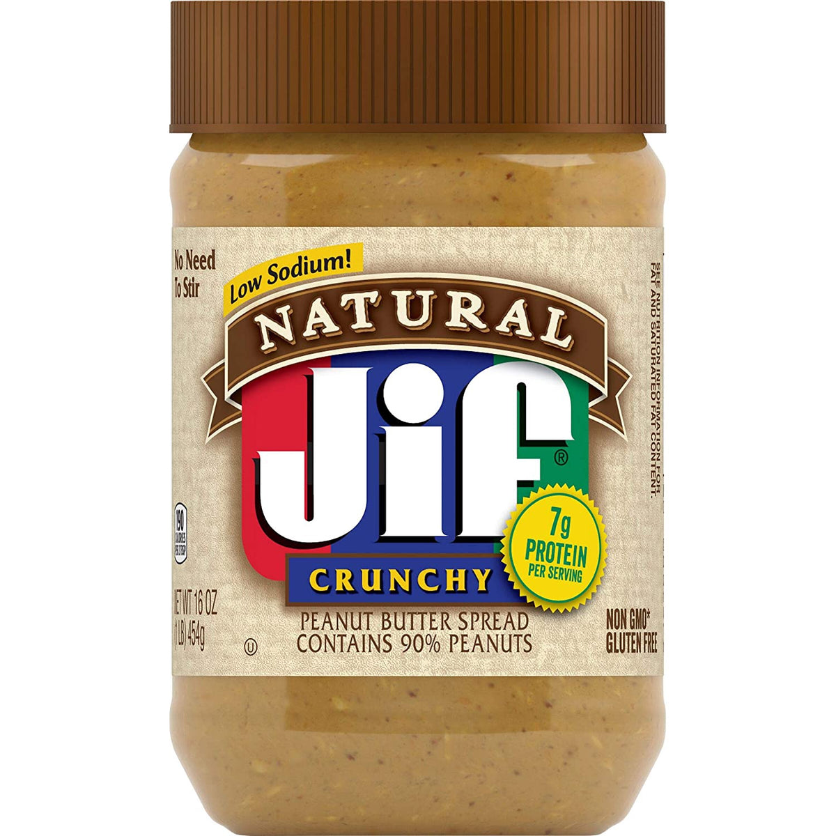 JIF Peanut Butter Natural Crunchy 16OZ 454G