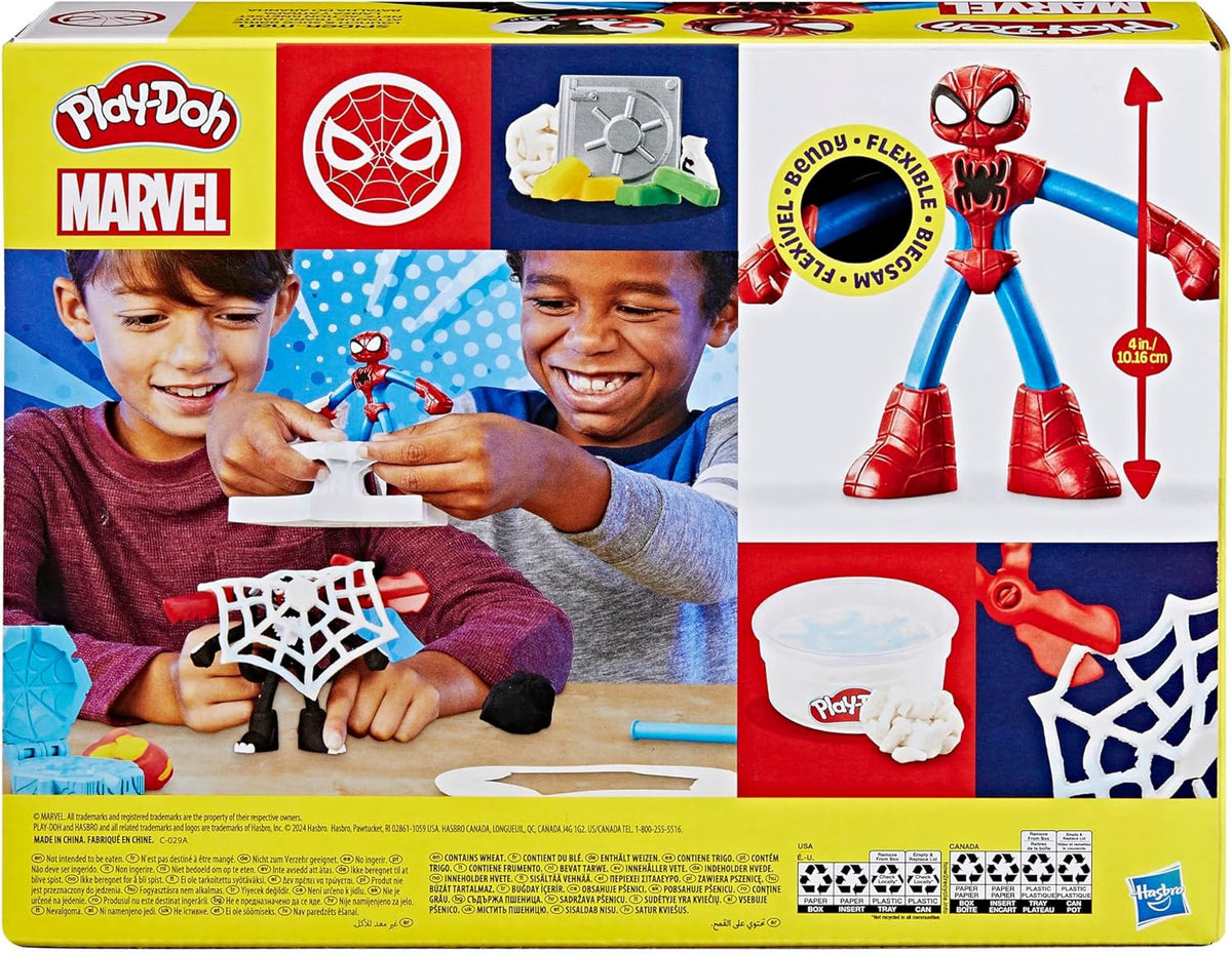 PLAY-DOH Toy Marvel SPIDER-MAN Launch & Slice Battle Playset