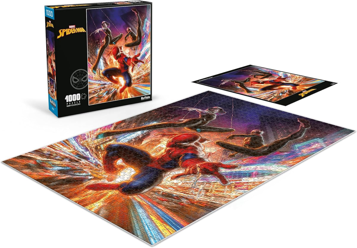 BUFFALO GAMES Puzzle Jigsaw Spiderman Swinging Into the Night 1000PCS