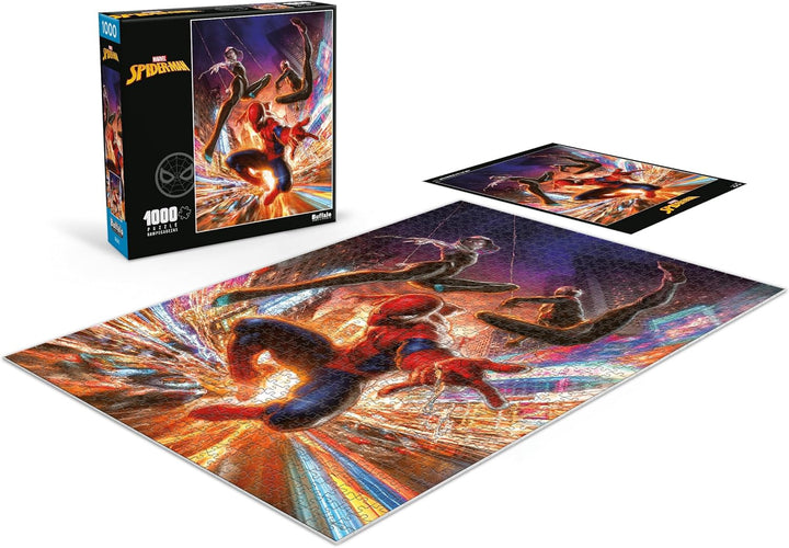 BUFFALO GAMES Puzzle Jigsaw Spiderman Swinging Into the Night 1000PCS