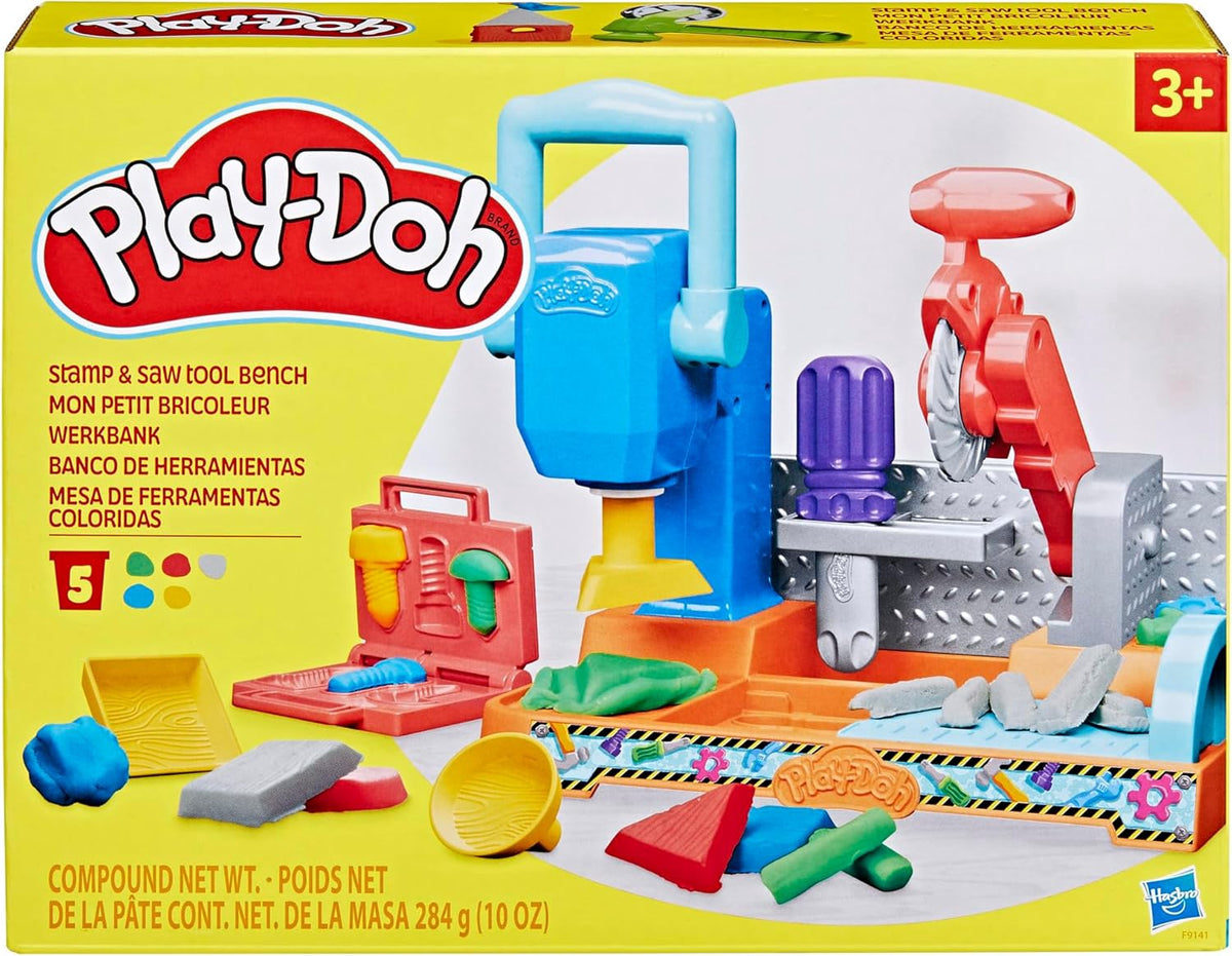 PLAY-DOH Toy Stamp & Saw Tool Bench Playset
