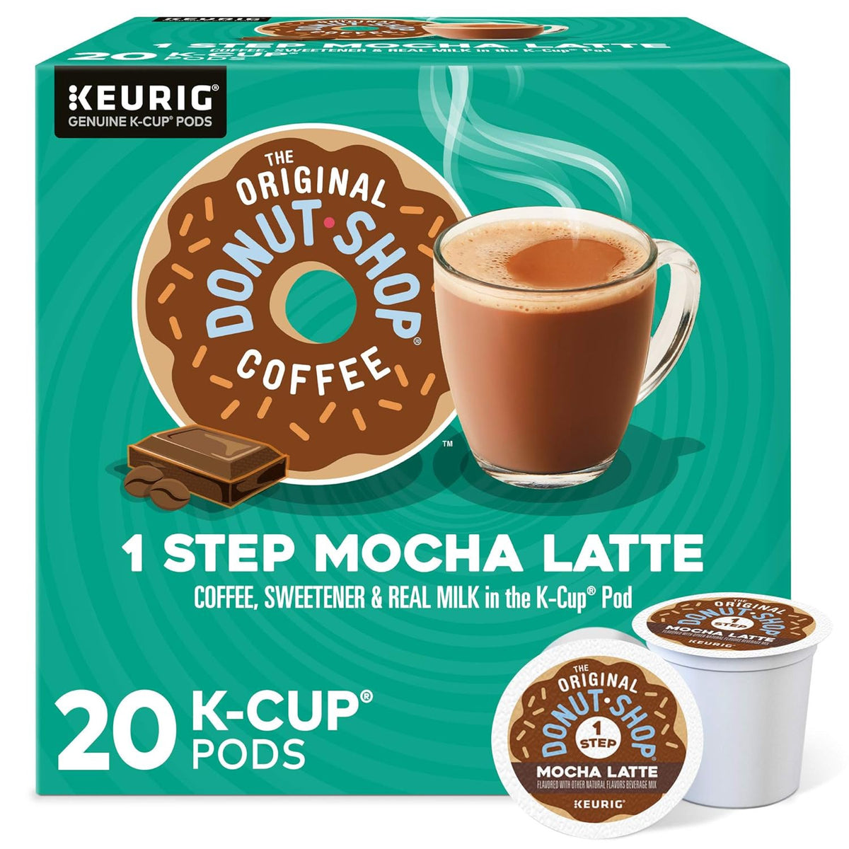 THE ORIGINAL DONUT SHOP Coffee K-CUP Pods Keurig Mocha