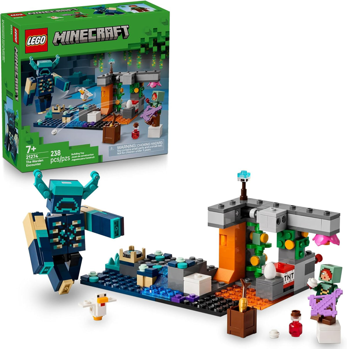 LEGO Toy Minecraft the Warden Encounter 238PCS 21274