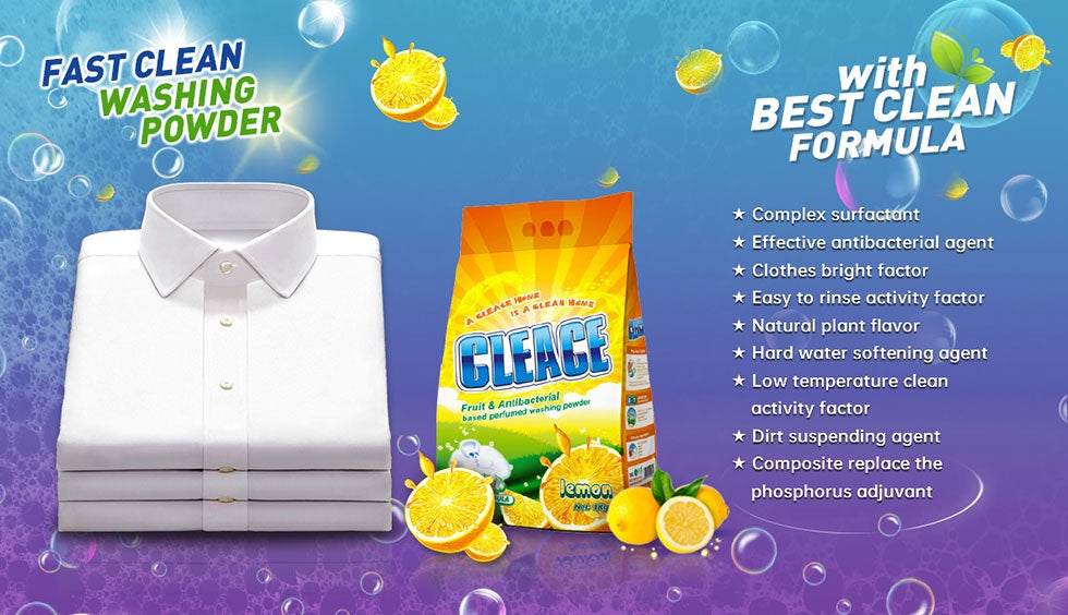 CLEACE Soap Powder 6KG Lemon ANTI-BACTERIAL