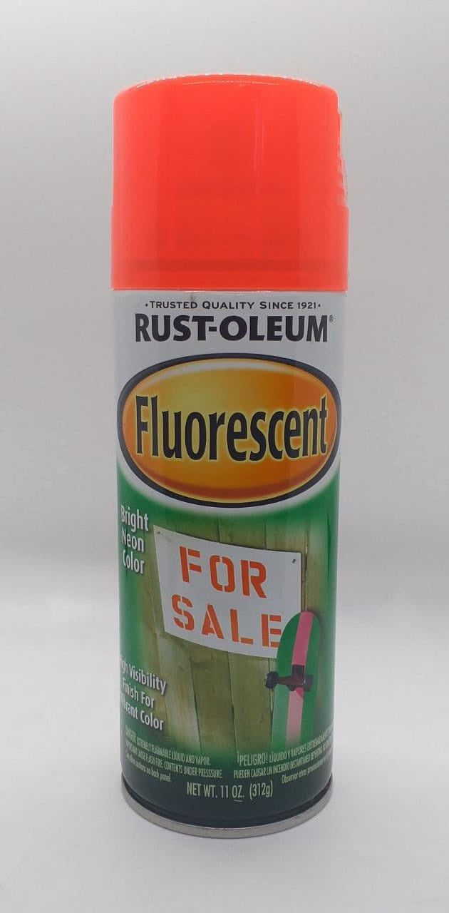RUST OLEUM Spray #1955 Fluorescent RED-ORANGE